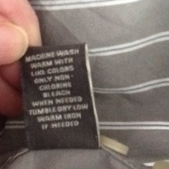 Abercrombie & Fitch Gray and White Stripe Shirt XL - Picture 8 of 9